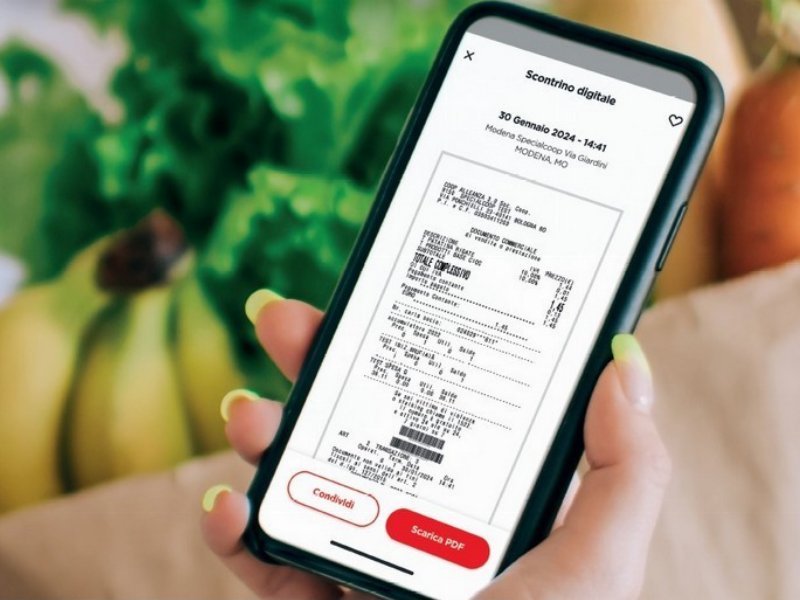Coop Alleanza lancia in Italia lo scontrino digitale. In Francia il cartaceo è già vietato