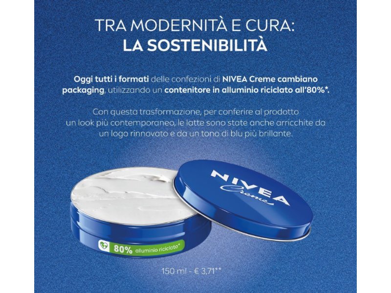 Nivea Creme cambia il packaging