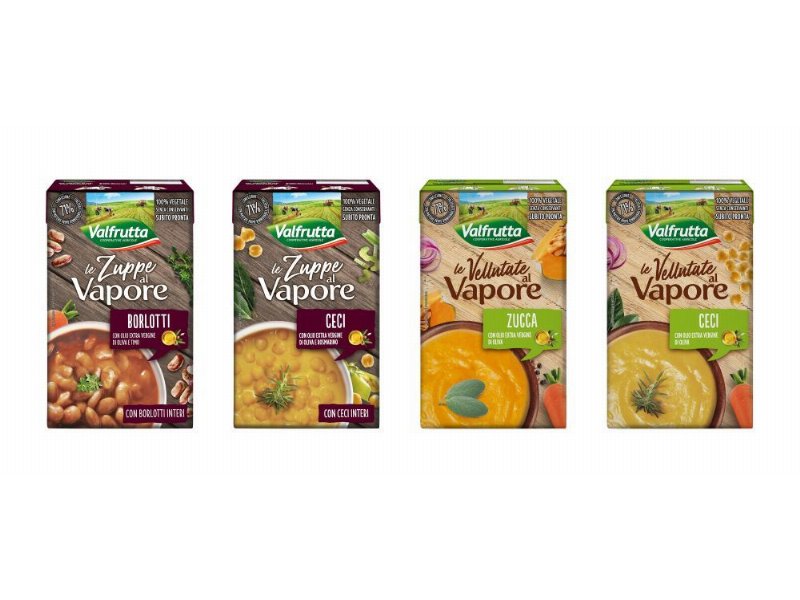 Valfrutta presenta la nuova gamma Zuppe e vellutate al vapore