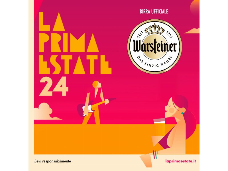 Warsteiner si riconferma birra ufficiale del Festival La Prima Estate