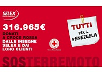 Si chiude "Tutti per il Venezuela" del Gruppo Selex con 316.965 euro donati alla Croce Rossa