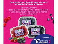 Pam Panorama sostiene Fondazione Veronesi con i suoi frutti di bosco a marchio