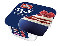 Müller arricchisce la linea Mix con il nuovo Müller Mix Bianco più Lamponi