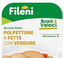 Fileni amplia la linea di piatti pronti Buoni & Veloci con il Polpettone a fette con verdure