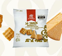 Fiore di Puglia presenta So Snack Quadrotti al Parmigiano Reggiano