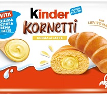 Ferrero amplia la gamma per la colazione con i Kinder Kornetti crema al latte