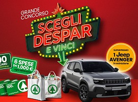 “Scegli Despar e vinci” è il nuovo concorso a premi firmato Despar