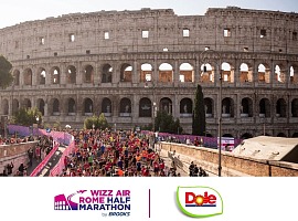 Dole Italia accompagnerà con la sua frutta i runner della Wizz Air Rome Half Marathon