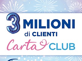 Acqua & Sapone Carta Club supera i 3 milioni di clienti: un concorso per celebrare il traguardo