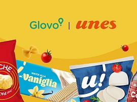 Unes sigla la partnership con Glovo per portare la spesa a casa