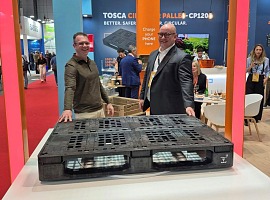 Tosca lancia il Circular Pallet in plastica riciclata per la filiera dell