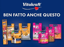 “Ben Fatto”: i top snack Vitakraft in promo e in TV per tutto il mese