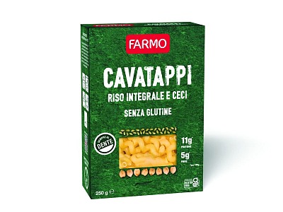 Farmo lancia la nuova Linea Pasta Verde gluten free con riso integrale e ceci