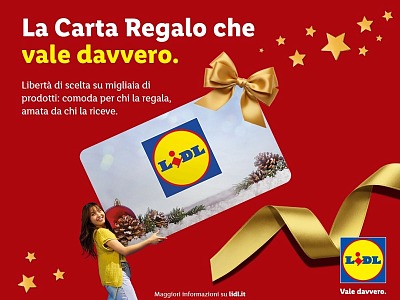 Lidl Italia introduce nei suoi punti vendita le carte regalo pensate per le aziende
