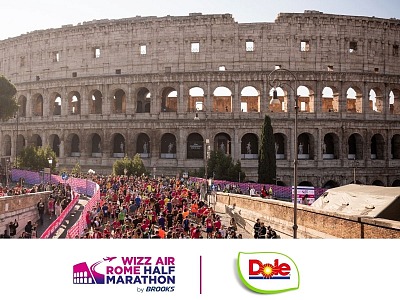 Dole Italia accompagnerà con la sua frutta i runner della Wizz Air Rome Half Marathon