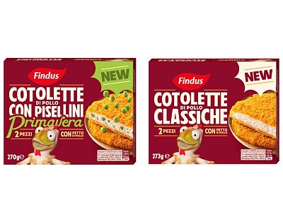 Findus presenta le Cotolette di Pollo Classiche e le Cotolette di Pollo con Pisellini Primavera