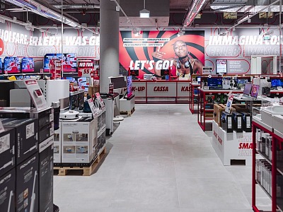 Mediaworld raddoppia a Bolzano: apre il negozio smart nel polo commerciale Waltherpark