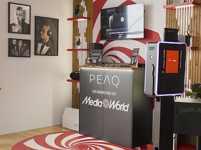 Mediaworld a Sanremo con corner dedicati a Peaq by Robbie Williams