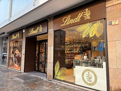 Lindt inaugura in Corso Buenos Aires a Milano il suo 42esimo Chocolate Shop in Italia
