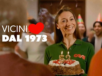 Crai celebrates 53 years of activity with a TV advert and many local initiatives