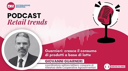 Podcast: Guarnieri, cresce il consumo di prodotti a base di latte
