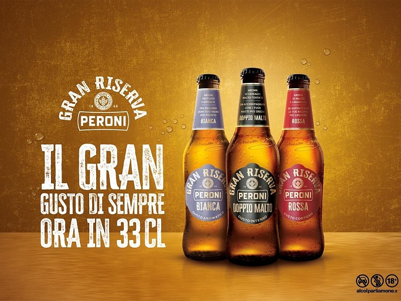 Peroni Gran Riserva on air con ”Abbinala senza riserve” 