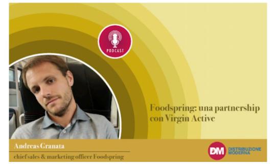 Granata (Foodspring): una partnership con Virgin Active