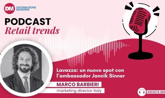 Podcast: Barbieri (Lavazza), un nuovo spot con l’ambassador Jannik Sinner