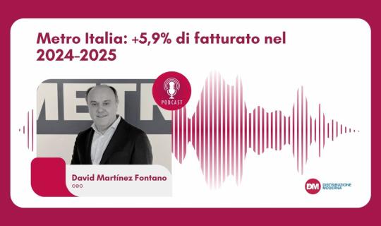 Podcast: Martínez Fontano (Metro Italia), +5,9% di fatturato nel 2024-2025